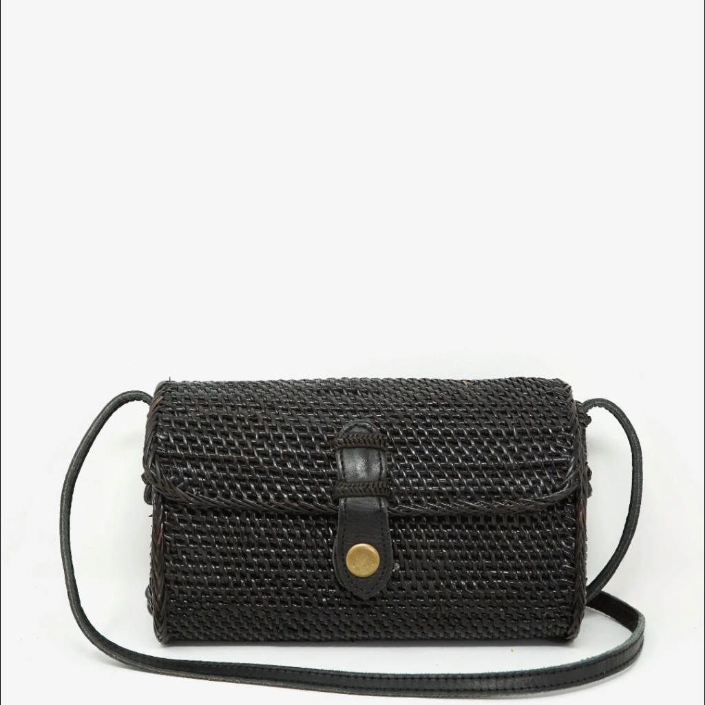 Street Level Bali Rattan Envelope Bag